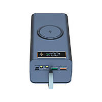 Корпус Power Bank фонарик на 21*18650 беспроводная быстрая зарядка QC3.0 PD3.0 USB Type-C Micro USB 5V 9V