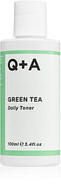 Заспокійливий тонер для обличчя з зеленим чаєм Q+A Green Tea Daily Toner 100 мл