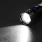 Ліхтар ручний 2в1 акумуляторний з USB, ZOOM та бічним світлом, BL-C63 + Кейс / Потужний ліхтарик тактичний, фото 2