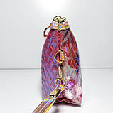 Косметичка прямокутної форми райдужний принт, фото 3