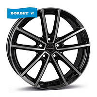 Литі диски Borbet W R17 W7 PCD5x112 ET44 DIA66.5 (gloss black polished)