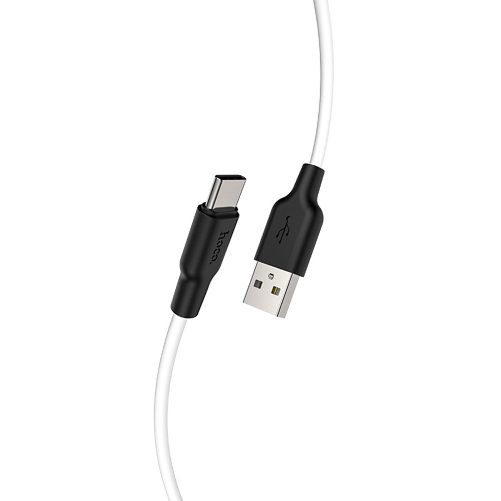 Кабель HOCO X21 Silicone Type-C (1 m) 2 A Black-White