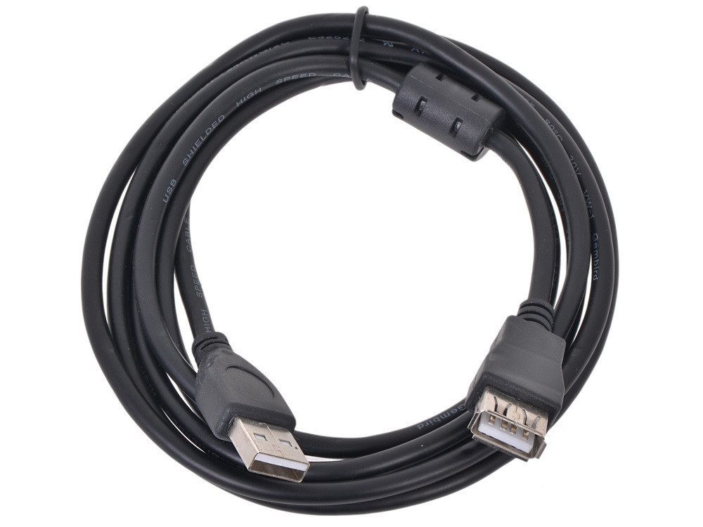 Кабель USB-подовжувач 1.5 m з фільтром 2,0