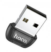 Адаптер USB Bluetooth 5.0 10m Hoco UA18 для компьютера и ноутбука Black