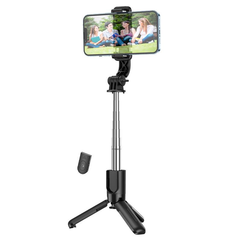 Монопод для селфі Hoco K17 Figure mini live broadcast stand (Black) - фото 2 - id-p1733976620