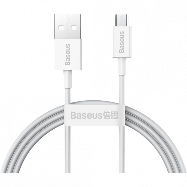 Кабель Baseus Superior Series MicroUSB Cable White (CAMYS-02)