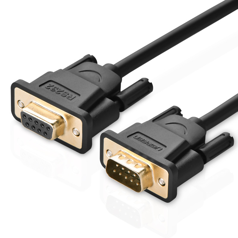 Кабель UGREEN DB101 RS232 Adapter Cable 2m Black (20146)