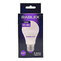 Лампа LED Rablex (RB508) A60 10W E27 4100K
