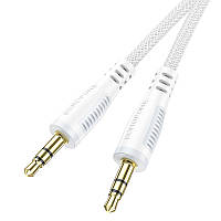 Аудио-кабель AUX BOROFONE3.5mm BL14 (1M) white