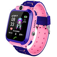 Детские умные часы Smart Watch Kids XO H100 2G Pink с камерой Смарт часы для детей Розовые