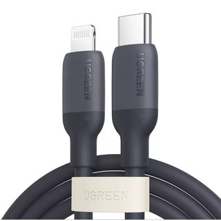 Кабель UGREEN US387 USB-C to Lightning Silicone Cable 1m (Black) (20304)