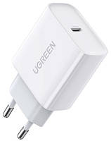 Сетевое зарядное устройство для UGREEN CD137 Fast Charging Power Adapter with PD 20W EU (White) (60450)
