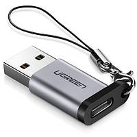 Адаптер UGREEN   US276   USB-A 3.0 to USB-C Adapter Gray  (50533)