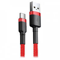 Кабель Baseus cafule Cable USB For Type-C 2A 2m Red+Red (CATKLF-C09)
