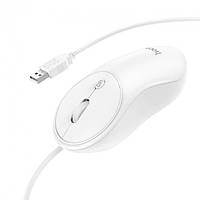Мишка провідна HOCO Esteem business wired mouse (1,5M, 1000/1600dpi). White