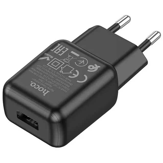 Мережевий зарядний пристрій HOCO C96A single port charger  black