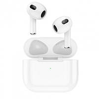 Беспроводные наушники TWS (Bluetooth) Hoco EW26 AirPods 3 White с кейсом и кабелем Белые