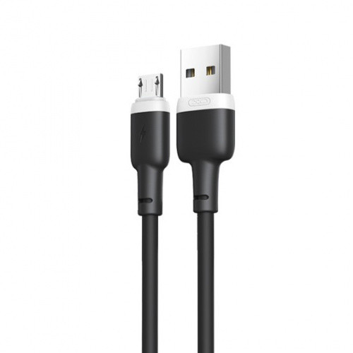 Кабель XO micro USB  NB208 Liquid Silicone Data  Cable 1м black