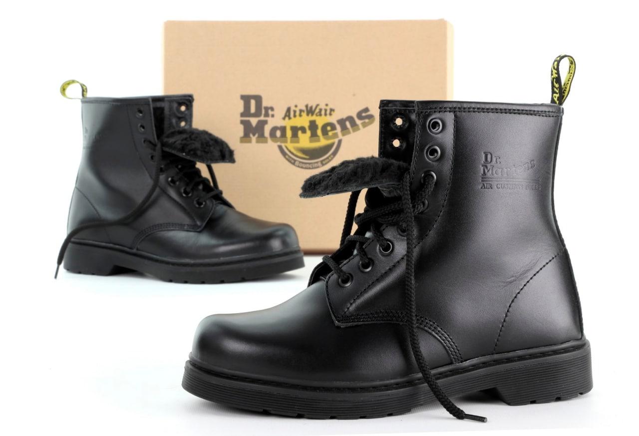 Мужские зимние ботинки Dr. Martens 1460 Black (Мех), др мартенс, чоловічі черевики Dr Martens, ботінки мартінс - фото 5 - id-p1432702747