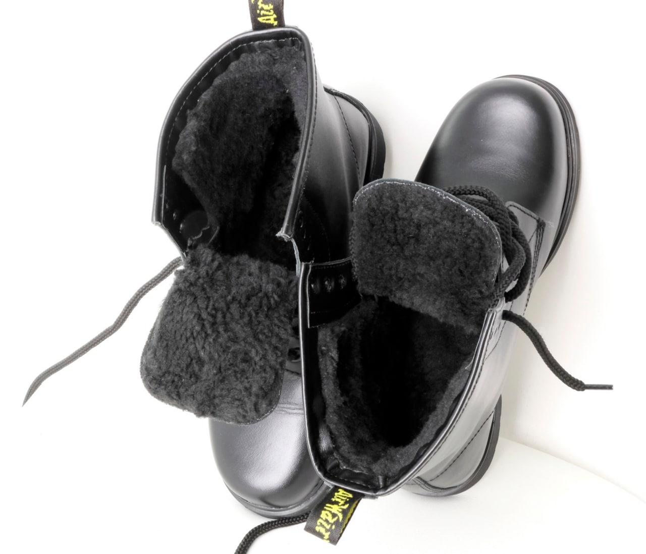Мужские зимние ботинки Dr. Martens 1460 Black (Мех), др мартенс, чоловічі черевики Dr Martens, ботінки мартінс - фото 2 - id-p1432702747