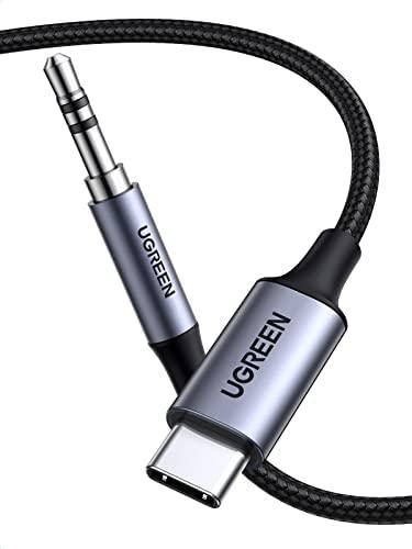 Аудіо адаптер UGREEN CM450 USB-C Male to 3.5mm Male Audio Cable with Chip 1m (20192)