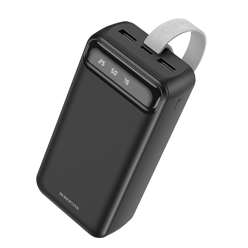 Оригинальный Borofone Power Bank BJ14B Freeway 30000 mAh Black LED фонарик 6974443386011