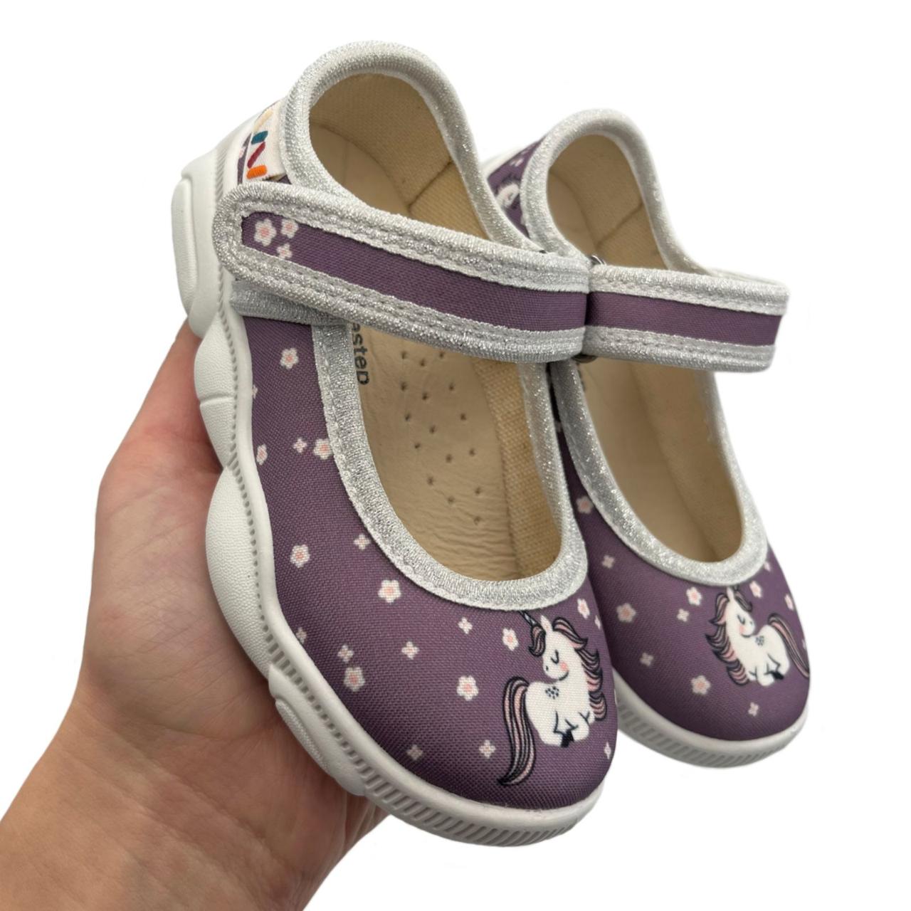 Дитячі текстильні тапочки для дівчинки Weestep 22р,23р