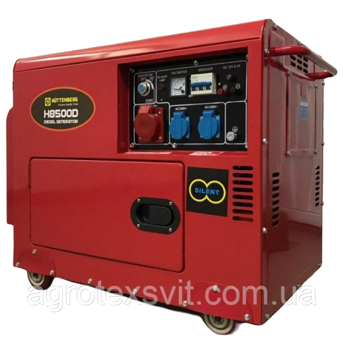 Huttenberg H8500D дизельний Генератор 8,5 kW 3-фазний Німеччина