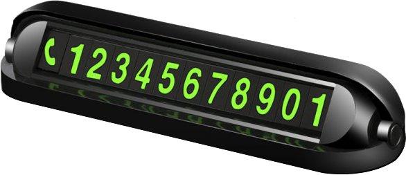 Автовізитка з номером телефона в машину для паркування XoKo Number Detect 001 Парківка Black (XK-ND-001), фото 1