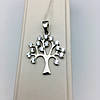 Срібний кулон дерево Цирконій куб., фото 2
