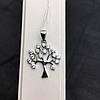 Срібний кулон дерево Цирконій куб., фото 6
