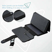 Зарядний пристрій на сонячних батареях KERNUAP SunPower. Гнездо USB и кабель mini USB.