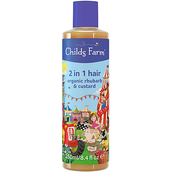 Дитячий шампунь + кондиціонер Childs Farm 2in1 Shampoo&Conditioner Rhubarb & Custard 250 мл