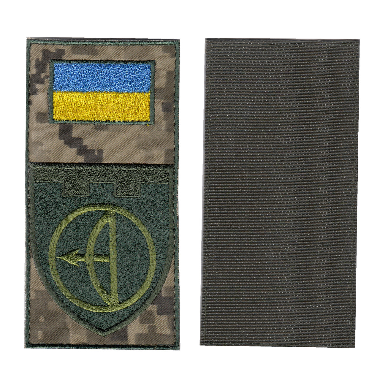 Шеврон військовий / армійський,112 ОБрТрО, на пікселі, ЗСУ. 14 см * 7 см