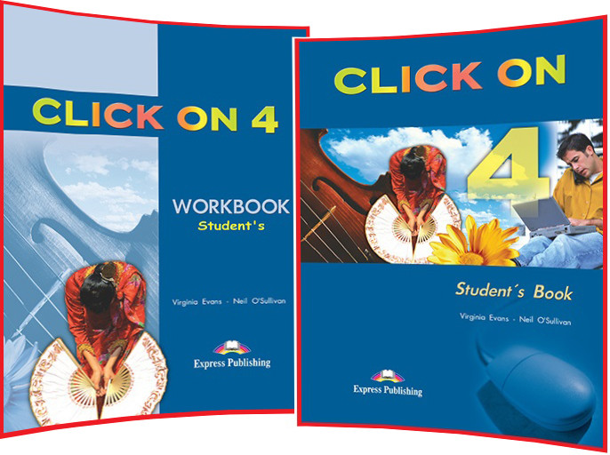 Click On 4. Student's Book+Workbook. Комплект книг з англійської мови. Підручник+Зошит. Express Publishing
