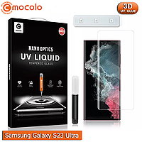Захисне скло Mocolo Samsung Galaxy S23 Ultra Nano Optics UV Liquid Tempered Glass 3D (Clear)