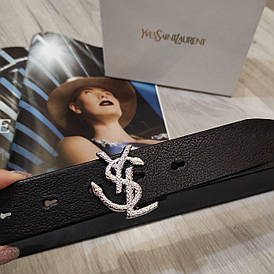 Ремінь шкіряний Yves Saint Laurent (YSL)