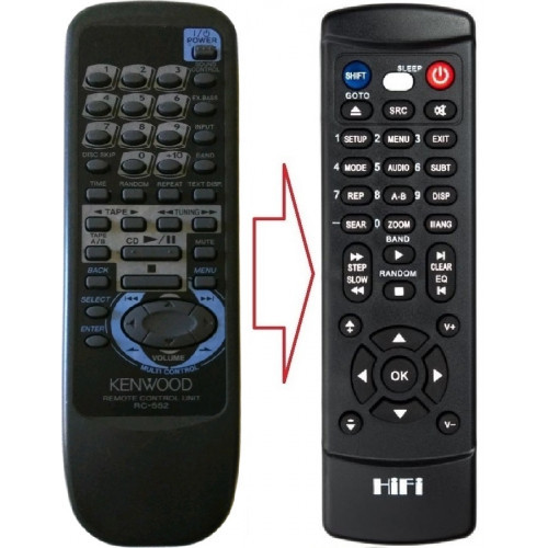 Пульт для Kenwood RC-552, RC-552E (аналог), фото 1