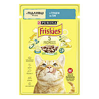 Friskies Фрискис консервы Кусочки в подливке с тунцом для кошек пауч 85 гр