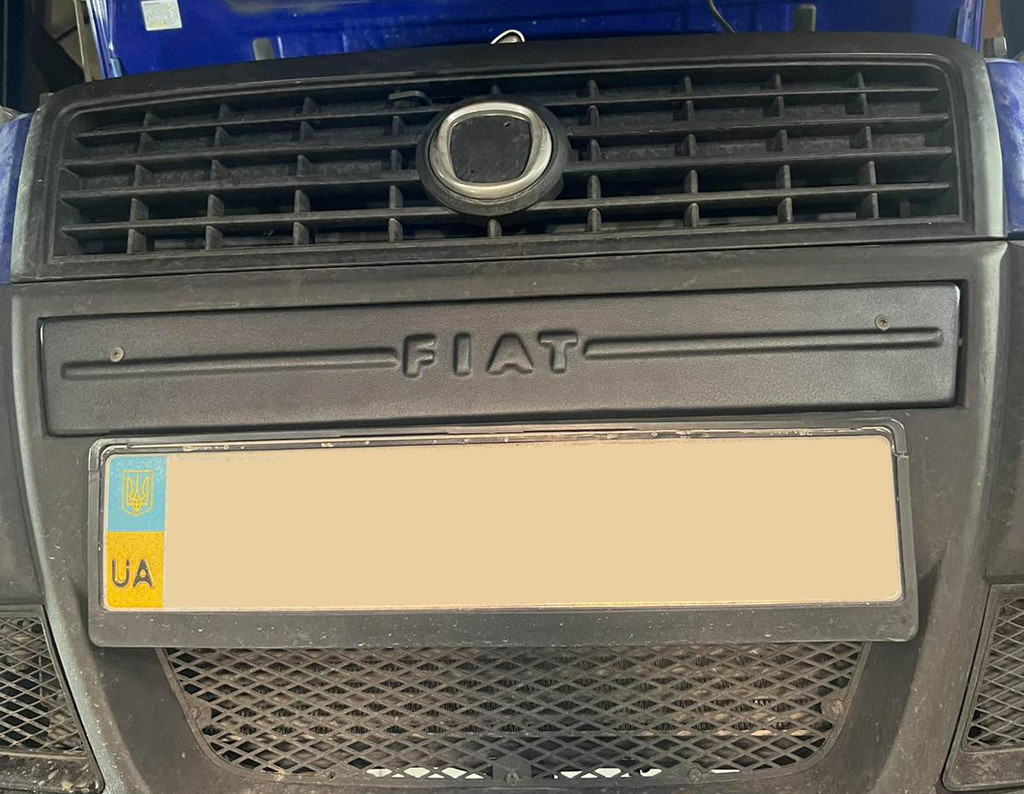 Середня зимова накладка на решітку Матова для Fiat Doblo I 2005-2010 рр від VLF комп., фото 1