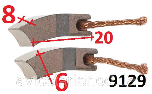 Щітки мотора вентилятора обдування салону Mercedes, фото 1