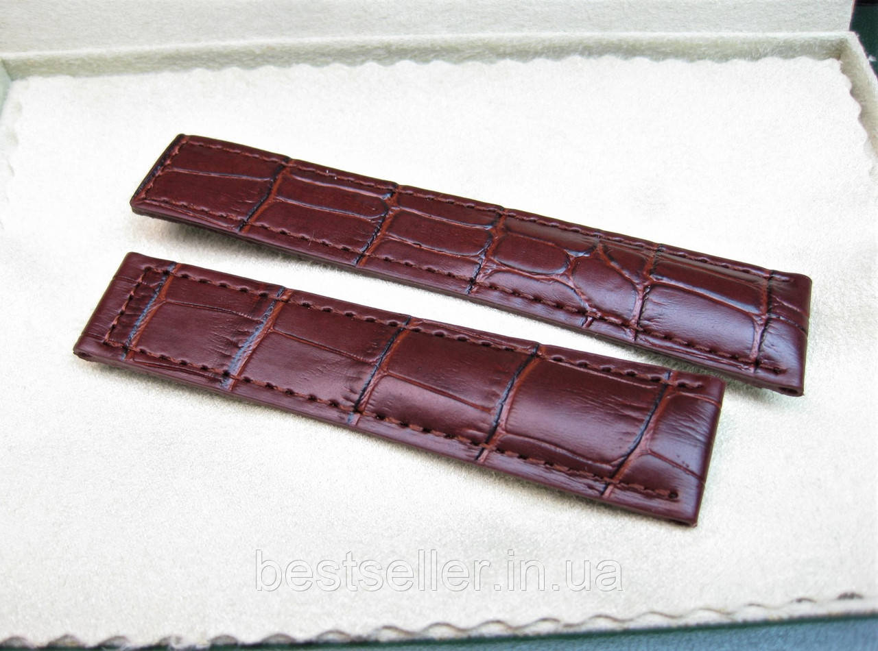 Ремінець до годинників TAG HEUER 20ММ коричневий, натуральна шкіра