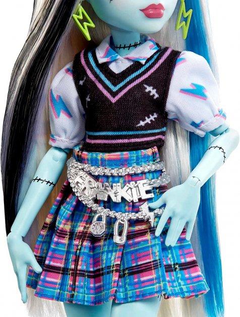 Кукла Монстер Хай Фрэнки Штейн с питомцем Monster High School is Back Frankie Stein 2022 Mattel (HHK53) - фото 3 - id-p1734142910