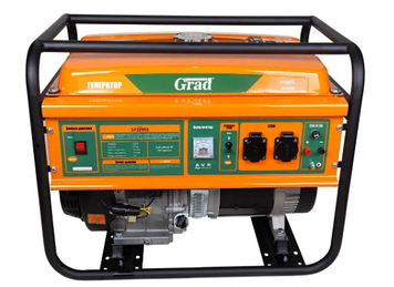 Генератор бензиновий 5-5.5 до Вт 4-х тактний ручний запуск (GRAD)