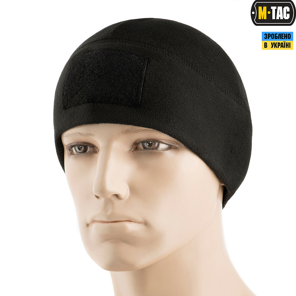 M-Tac шапка Watch Cap Elite фліс (270 г/м2) з липучкою Black XL/61-62