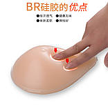 Протез грудей 170 г права, силіконовий у формі груші, фото 3