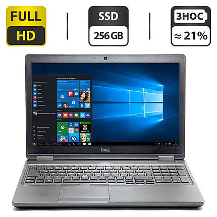 Ноутбук Б-клас Dell Latitude 5580 / 15.6" (1920x1080) IPS / Intel Core i5-7300U (2 (4) ядра по 2.6 — 3.5 GHz), фото 2