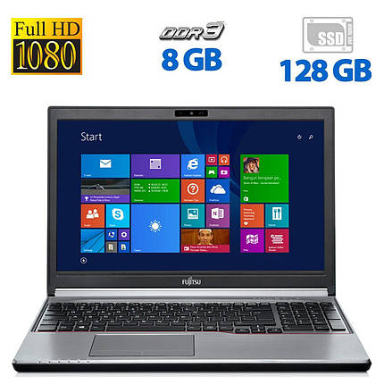 Ноутбук Б-клас Fujitsu E754/15.6"/Core i5-4210M 2 ядра 2.6GHz/8GB DDR3/128GB SSD/HD Graphics 4600/ DVD-ROM, фото 2