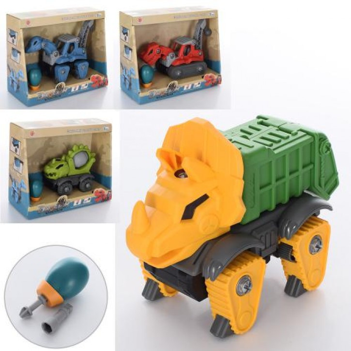 Конструктор на шурупах динозавр-транспорт QL1201C-2111C-3106C-4007C