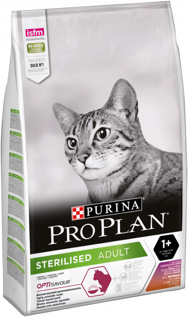 Purina Pro Plan Sterilised Duck & Liver 1,5 кг / Пурина Про План Стерилайзд Катка з печінкою корм для кішок і